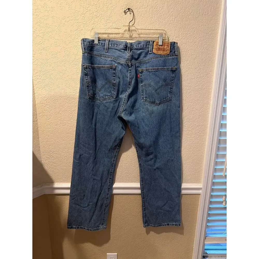 ⭐️ Men’s Levi’s 501 Buttonfly Straight Leg Jeans Size 38X30 Classic Everyday